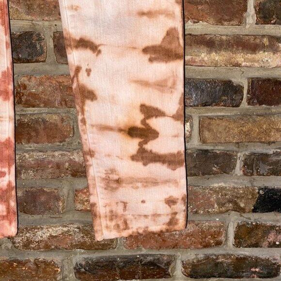 7 For All Mankind Brown Custom Tie Dye Skinny Jeans Women's Size 30 - Picture 5 of 11